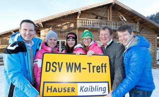 Aufbauarbeiten des DSV WM-Treffs in Haus im Ennstal!